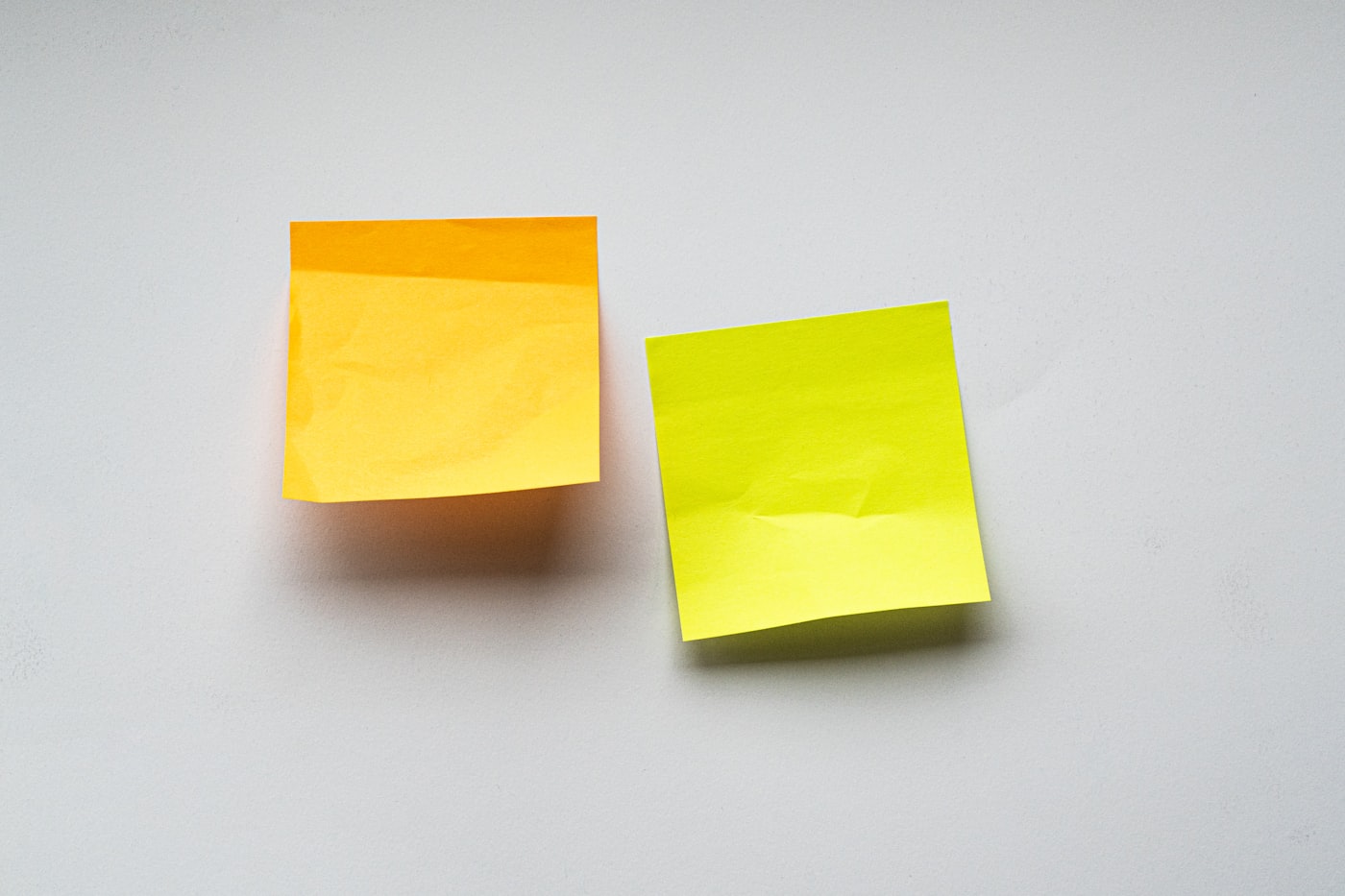 Sticky notes arranged on a project planning wall